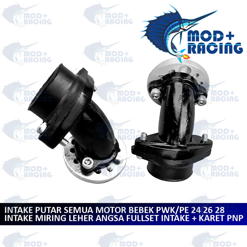 (COD) INTAKE MANIFOLD INTEK UNTUK SEMUA MOTOR MIRING PUTAR BEBEK SUPRA GRAND REVO  SUPRA X 125 VEGA 