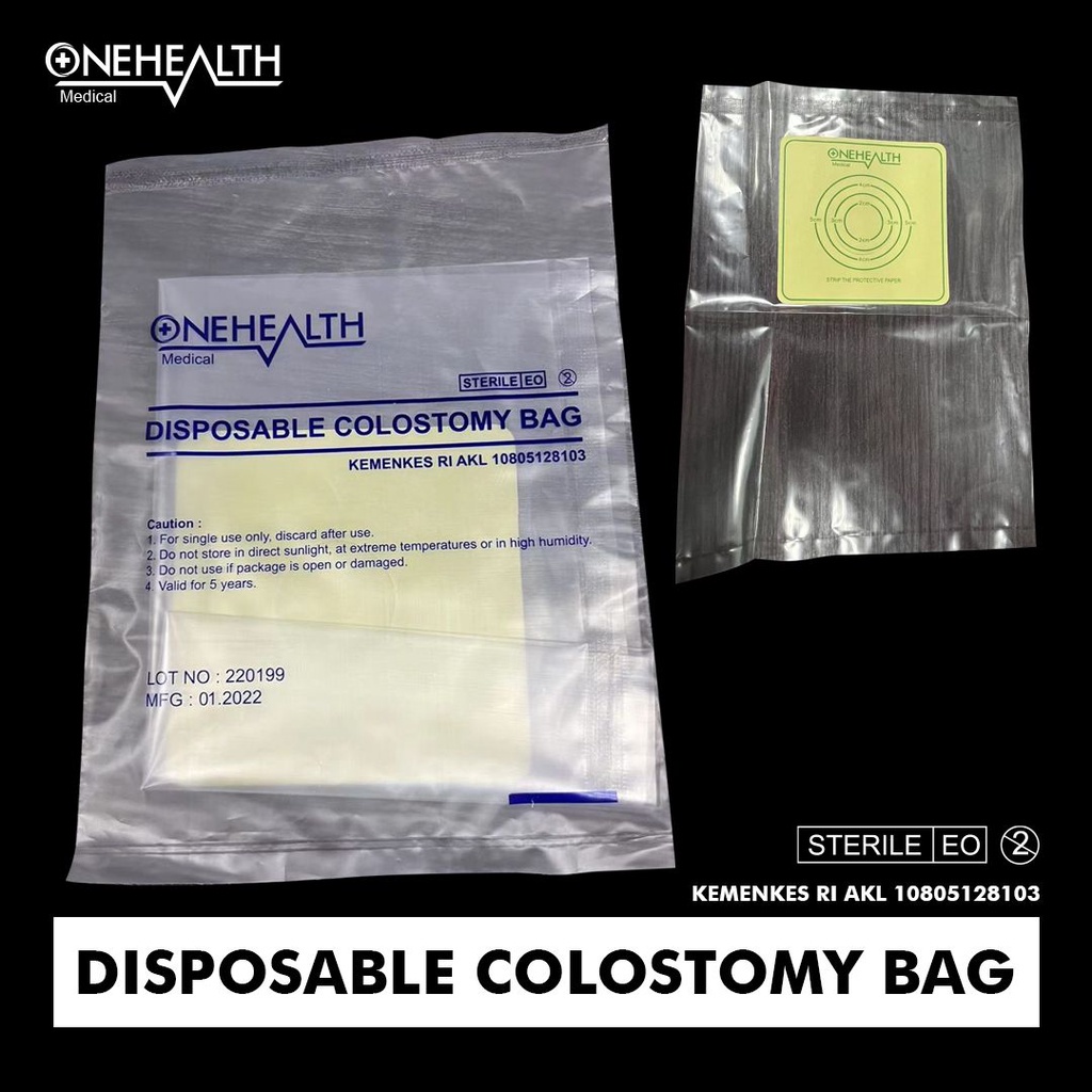 Onehealth Kantong Kolostomi Colostomi Colostomy Bag Bayi Anak Dewasa isi 10 pcs