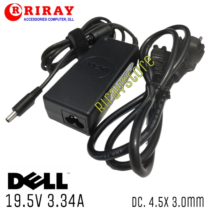 Adaptor Charger Original Laptop Dell Inspiron 14 5000 14-3000 14-3451 3551 5452 5459 5458 19.5V 3.34A 65W P24T P24T001 Original