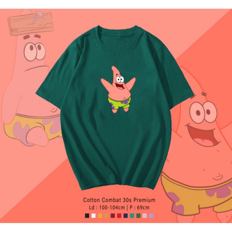 T-SHIRT / TUMBLR TEE KAOS HAPPY PATRICK OVERSIZE PREMIUM