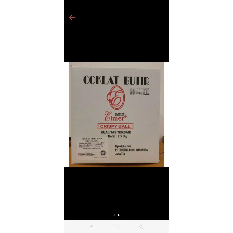 

Elmer Cripsy ball Rasa Susu Repack 100gr 250gr 500gr 1kg
