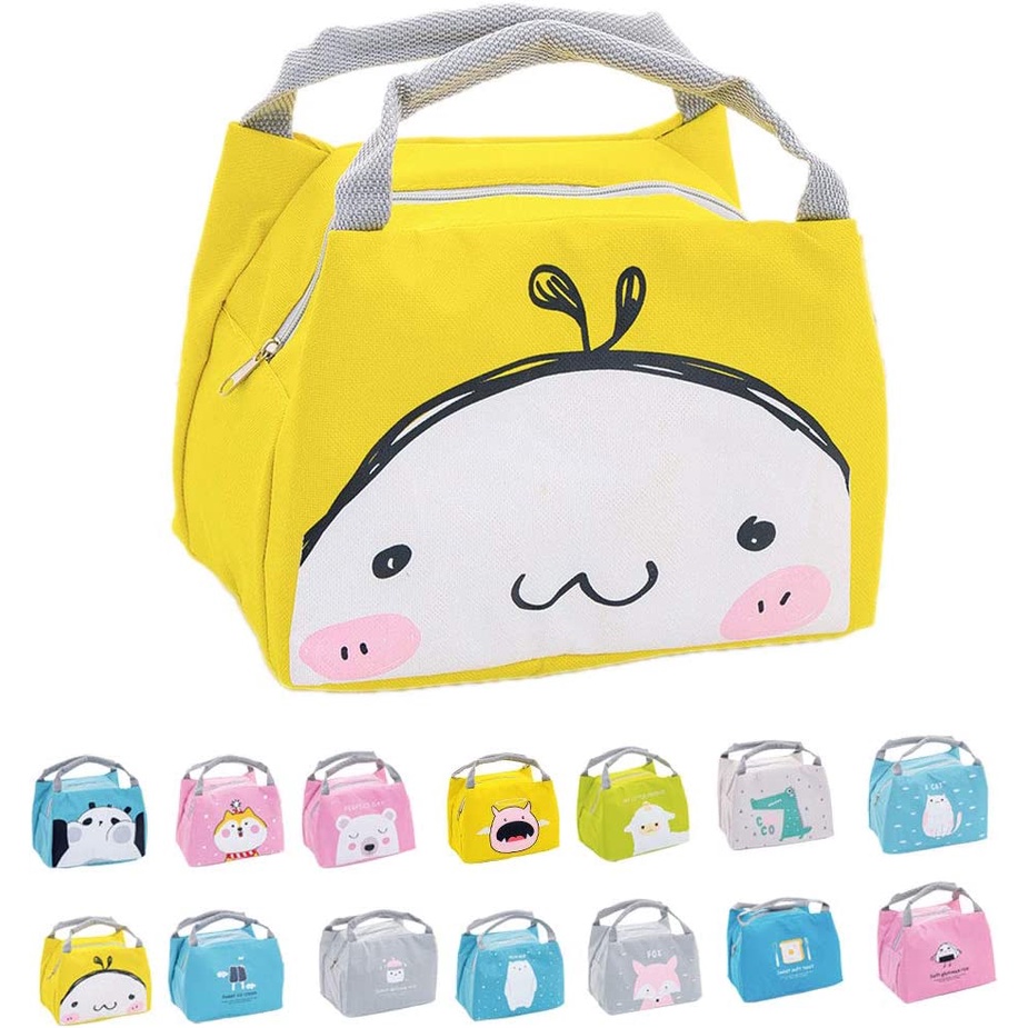 T&amp;Y Tas Bekal Karakter Lunch Bag Cooler Makanan Anak Tas Lunch Box Karakter Anti Air Murah Import