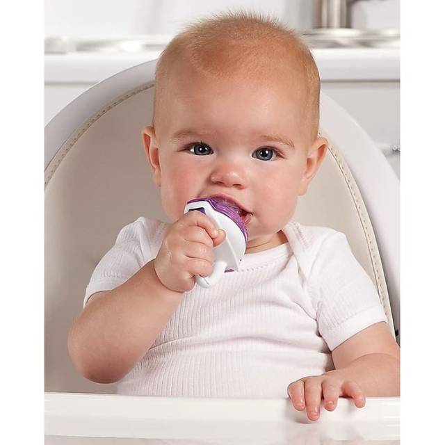 MUNCHKIN  1pc Silicone Fresh Food Baby Dot Buah Bayi Baby Fruit Feeder Empeng Buah Silikon