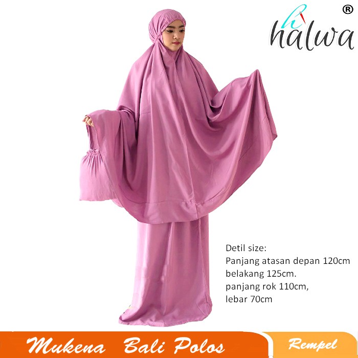 Mukena Terbaru Bali Polos Rempel/mukena bali/mukena bali polos
