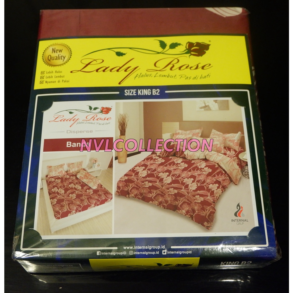 Sprei Lady Rose King B2 180x200 ( Banda )