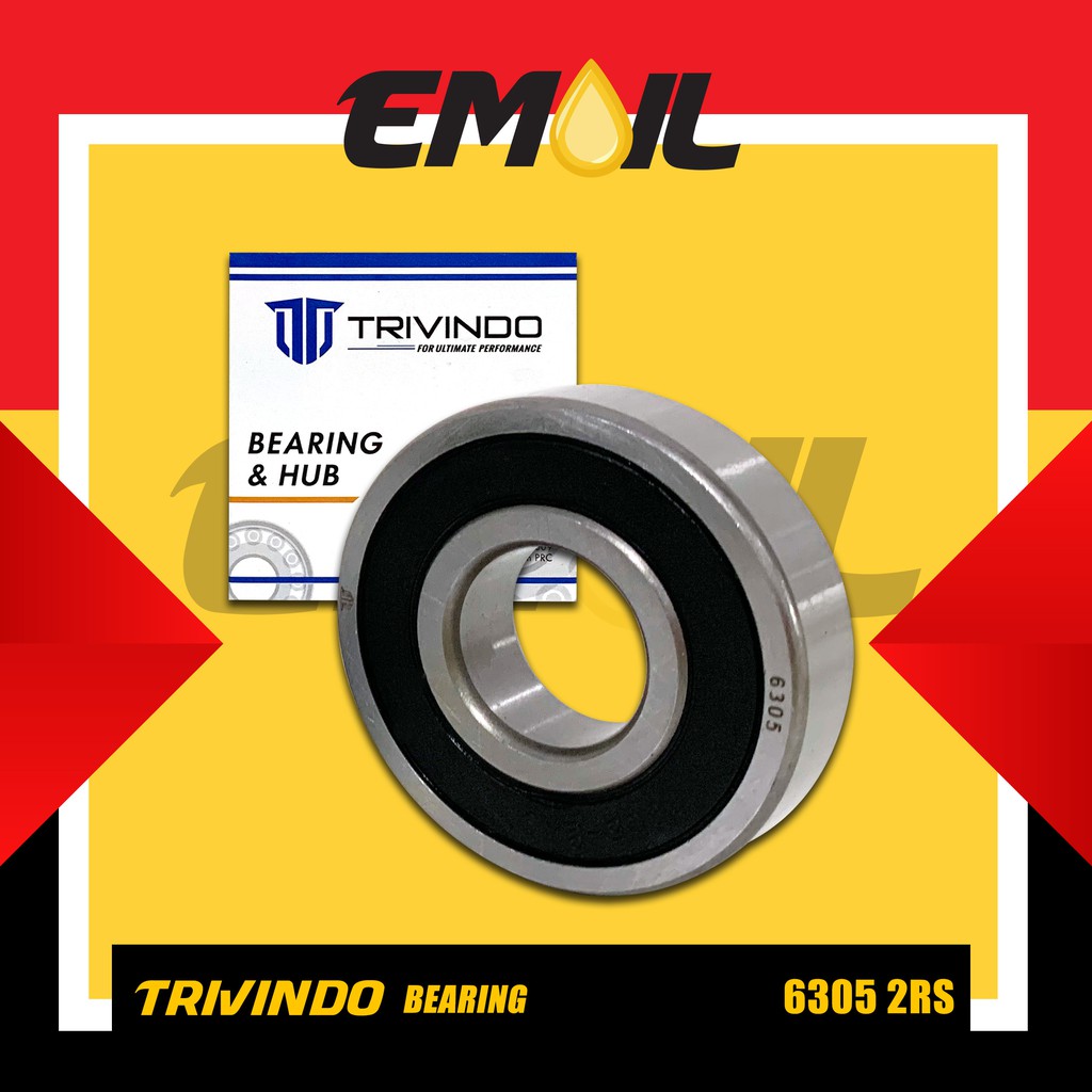 Ball Bearing laher 6305 2RS Merk Trivindo