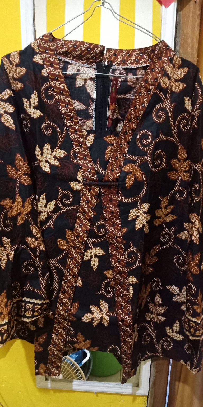 Atasan Batik S.m.l.xl.xxl.3l.4l.5l Blouse Batik Wanita Motif Mahabaten