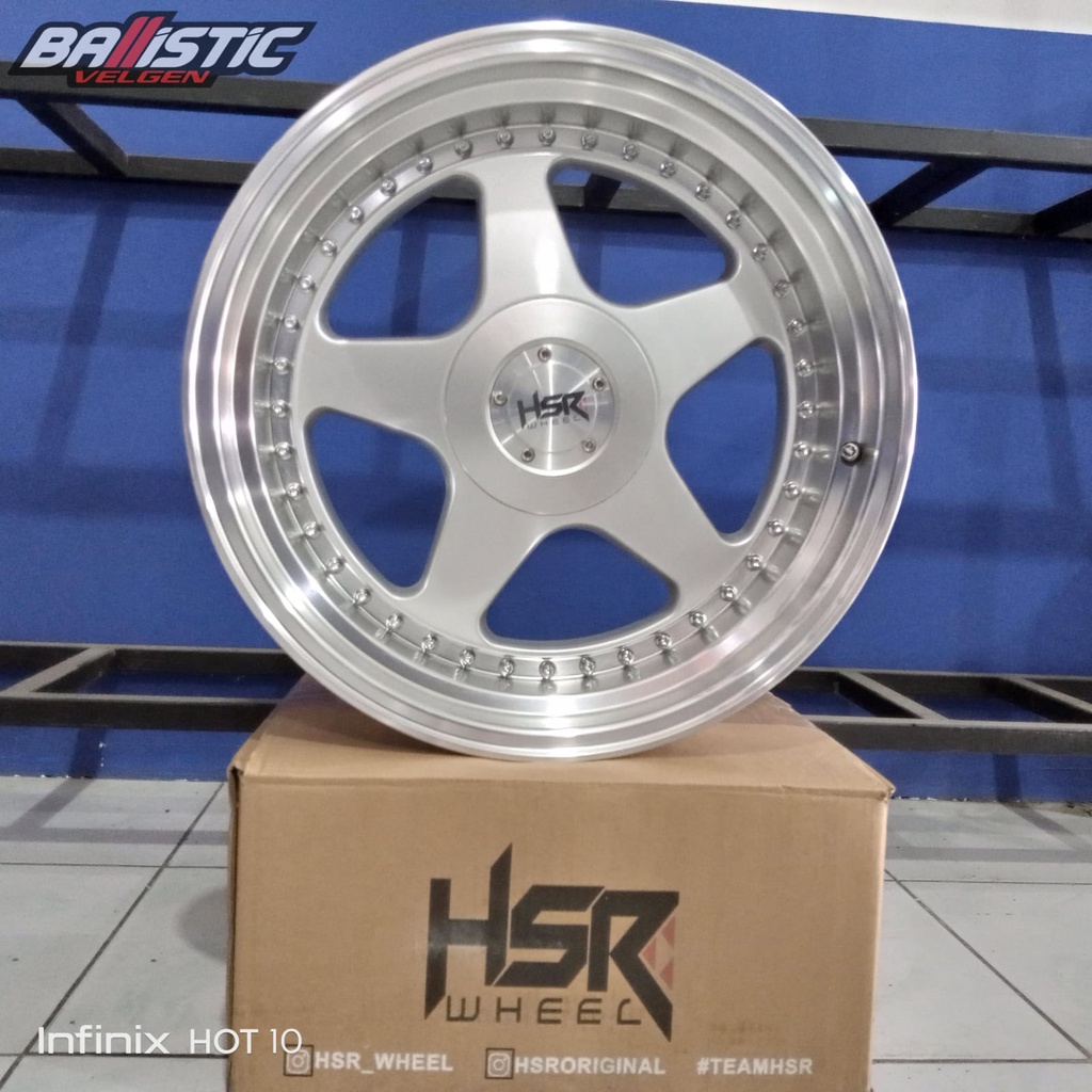 Pelek Mobil Racing Hsr Perugia R18 Pcd 5x114,3 Velg Mobil Palang Bintang Buat Civic Accord Ring 18
