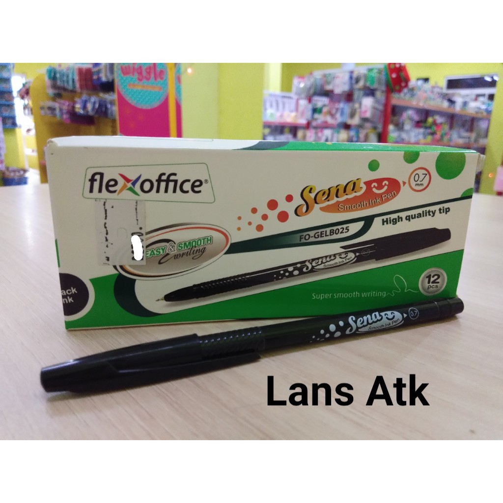 

Pulpen / Ballpoint / Pen Flexoffice Sena FO-GEL025 0.7mm (B025)