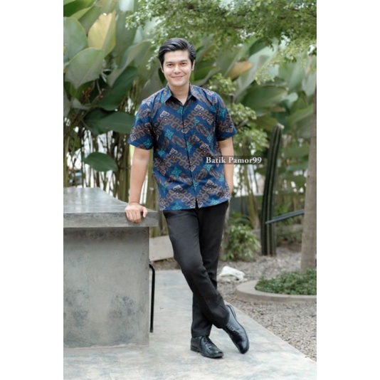 BAJU BATIK PRIA REGULER MODERN LENGAN PENDEK OB 514 SIZE M L XL XXL XXXL BATIK PRIA KANTOR