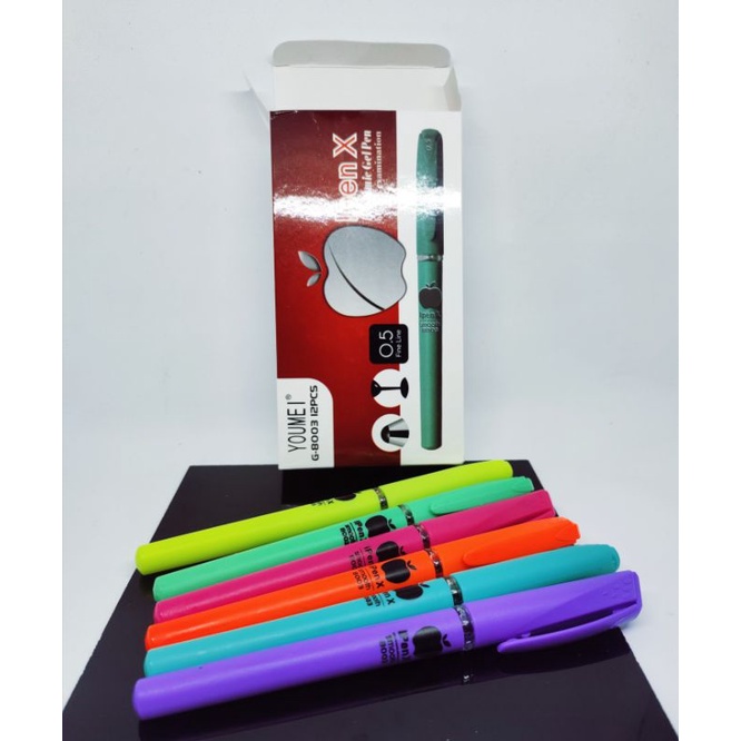

Pulpen gel IPenX/ pulpen jel warna warni lucu isi 12pcs