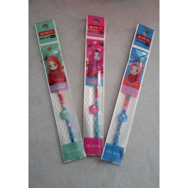 

Refill pen gel isi ulang pen gel hijab doraemon avegers