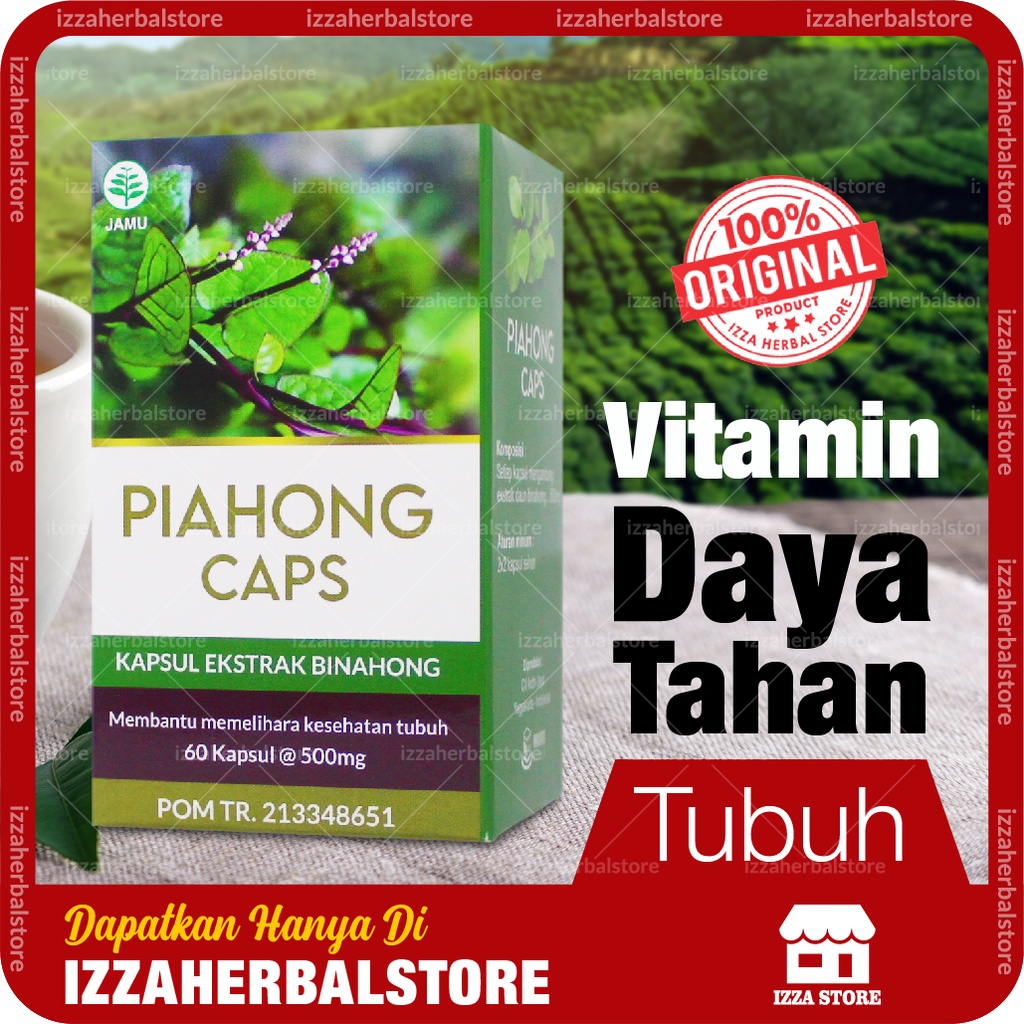 VITAMIN DAYA TAHAN TUBUH Piahong Caps Kapsul Ekstrak Binahong Meningkatkan Daya Tahan Tubuh Dewasa