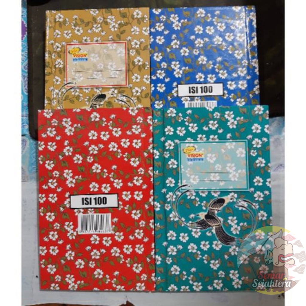 

[PCS] BUKU TULIS HARD COVER ISI 100 A6 OKTAVO VISION*