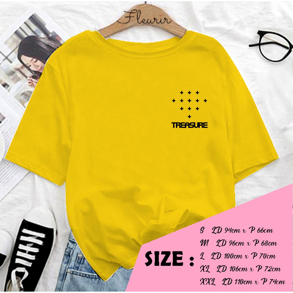 FLEURIR - KAOS KPOP LOGO SMALL WANITA DEWASA LENGAN PENDEK TEE UNISEX