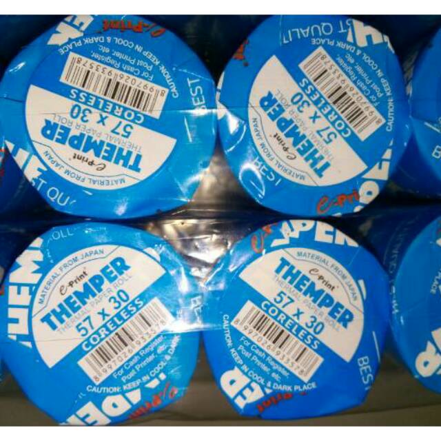 

Themper Thermal Paper E-Print 57x30 mm Kertas Roll Kasir / Kertas Cash Register