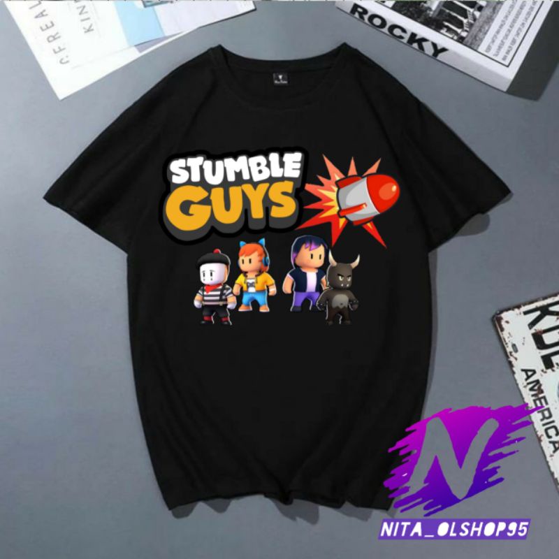 baju stumble guys kaos anak stumble guys roket terbaru