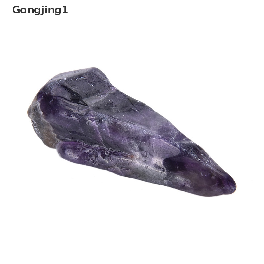 Gongjing1 100g Batu Kristal Amethyst Quartz Warna Ungu Untuk Dekorasi