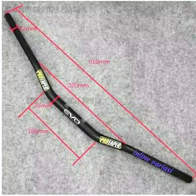 STANG FATBAR PROTAPER EVO TYPE LOW TEBAL 5MM/PLUS HANDGRIP PROTAPER