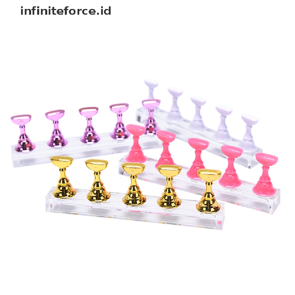 1 Set Stand Display Bahan Akrilik Untuk Praktek Nail Art