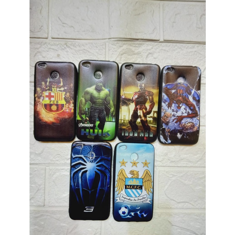 CASE XIOMI REDMI 4X  MOTIF BOLA FCB, Superbia, Robot, Spiderman