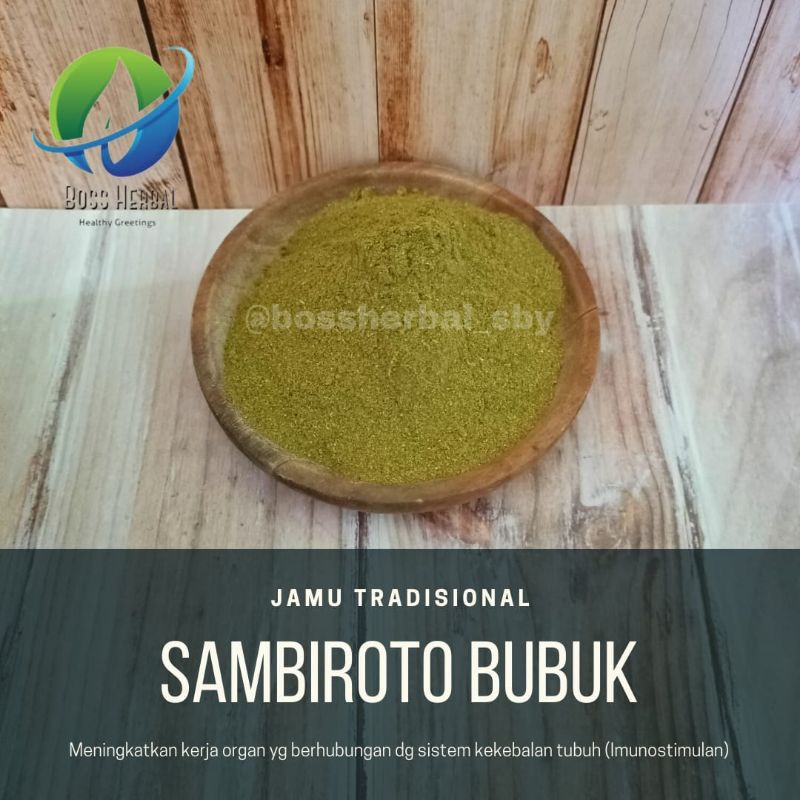 

Sambiloto bubuk suplemen herbal kesehatan mencegah infeksi virus
