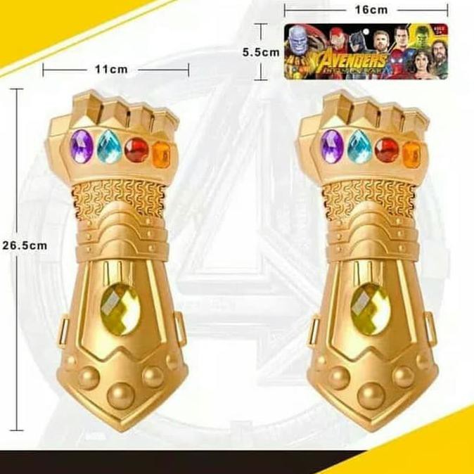 Sarung Tangan Thanos / Thanos Glove / Mainan Anak Thanos TERBAIK