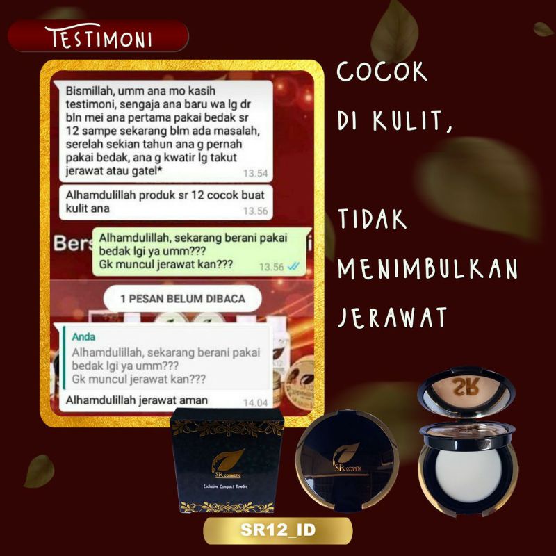 BEDAK SR12/ BEDAK EXCLUSIVE COMPACT POWDER WITH FOUNDATION + SPF 25 SR12