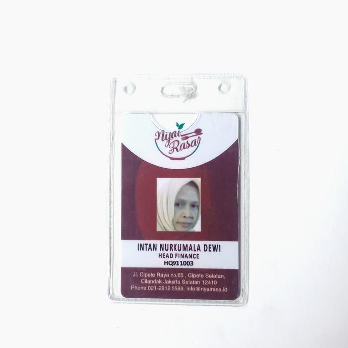 Kantong id card 6x9 cm coak bahan lemes ketebelan 0.37gram (100pcs)