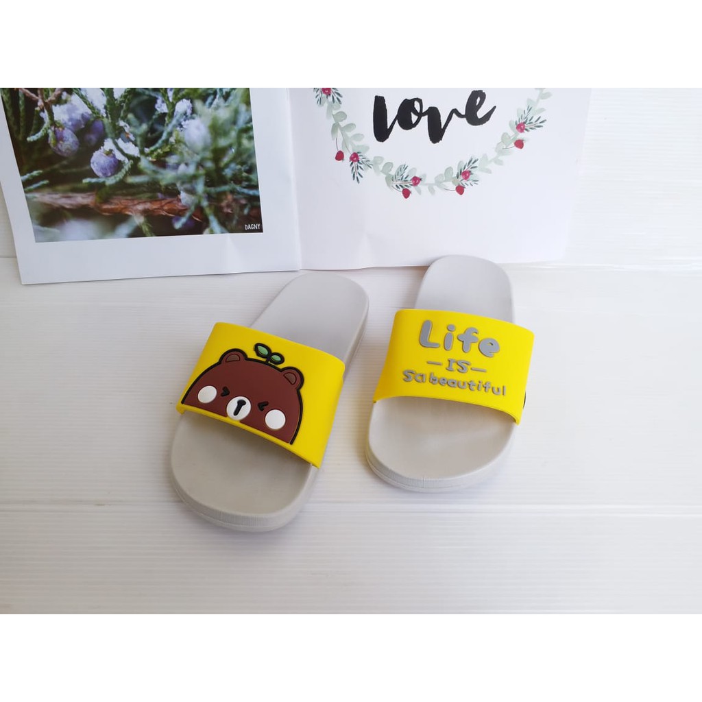 LittleAaron SANDAL LIFE BEAR Sandal Anak Selop Karet Import Berkualitas 1-8 Tahun Sport Termurah Sendal Bayi Anak Cewek Cowok