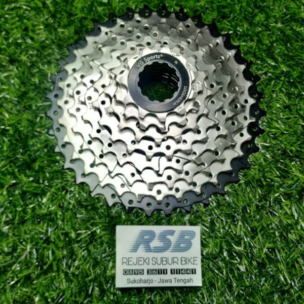 VG Sports Gigi Sprocket Sepeda 8 Speed 11-36T gear gir susun hitam silver