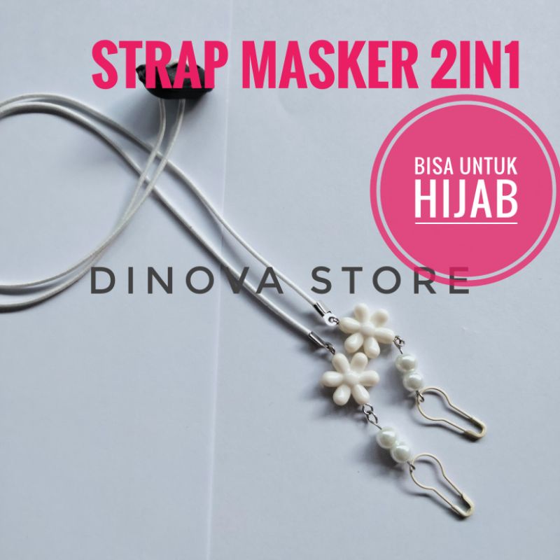 strap masker 2in1BUNGA BINTANG KECIL /konektor masker 2in1/kalung masker