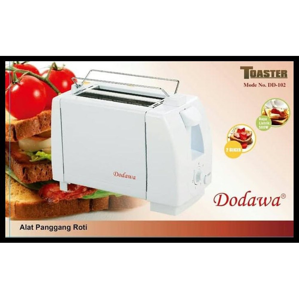 Toaster DODAWA Alat Pemanggang Panggangan Bakaran Pembakar Roti Bakar Elektrik Listrik Pop Up