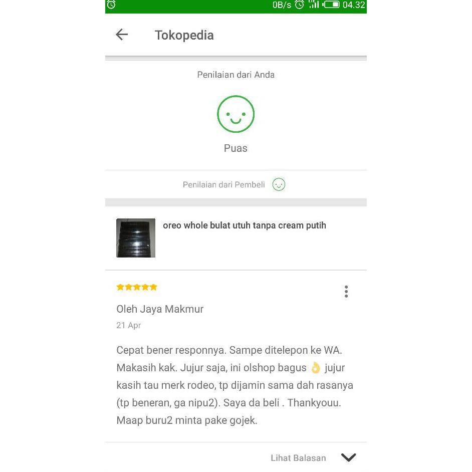 

Oreo Whole Bulat Utuh Tanpa Cream Putih