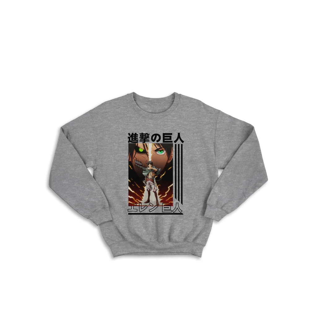 SWEATER HOODIE ANIME EREN TITAN SHINGEKY NO KYOJIN EKSLUSIVE