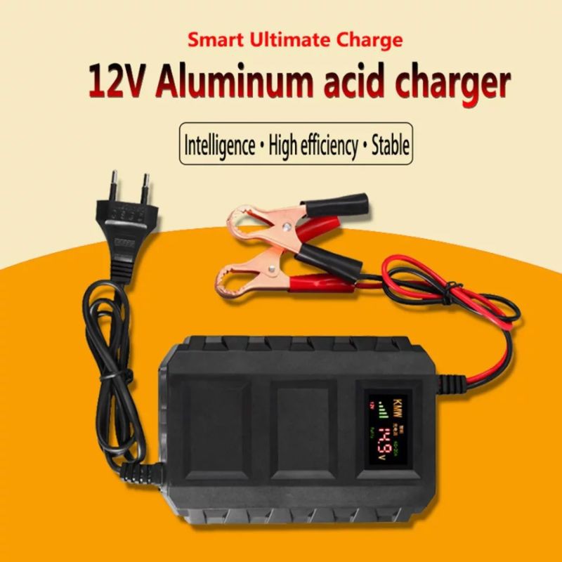 Charger Aki/Accu Digital Otomatis 12V 20A Untuk Aki Basah & Kering 6-100AH