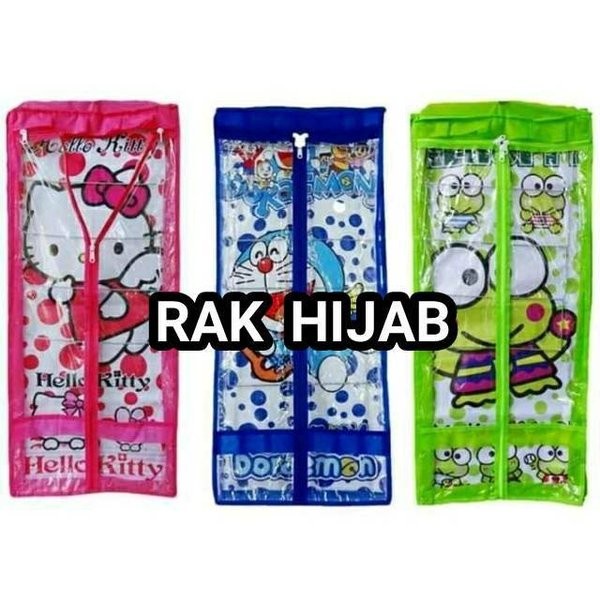 Rak Jilbab / Hijab Gantung Karakter