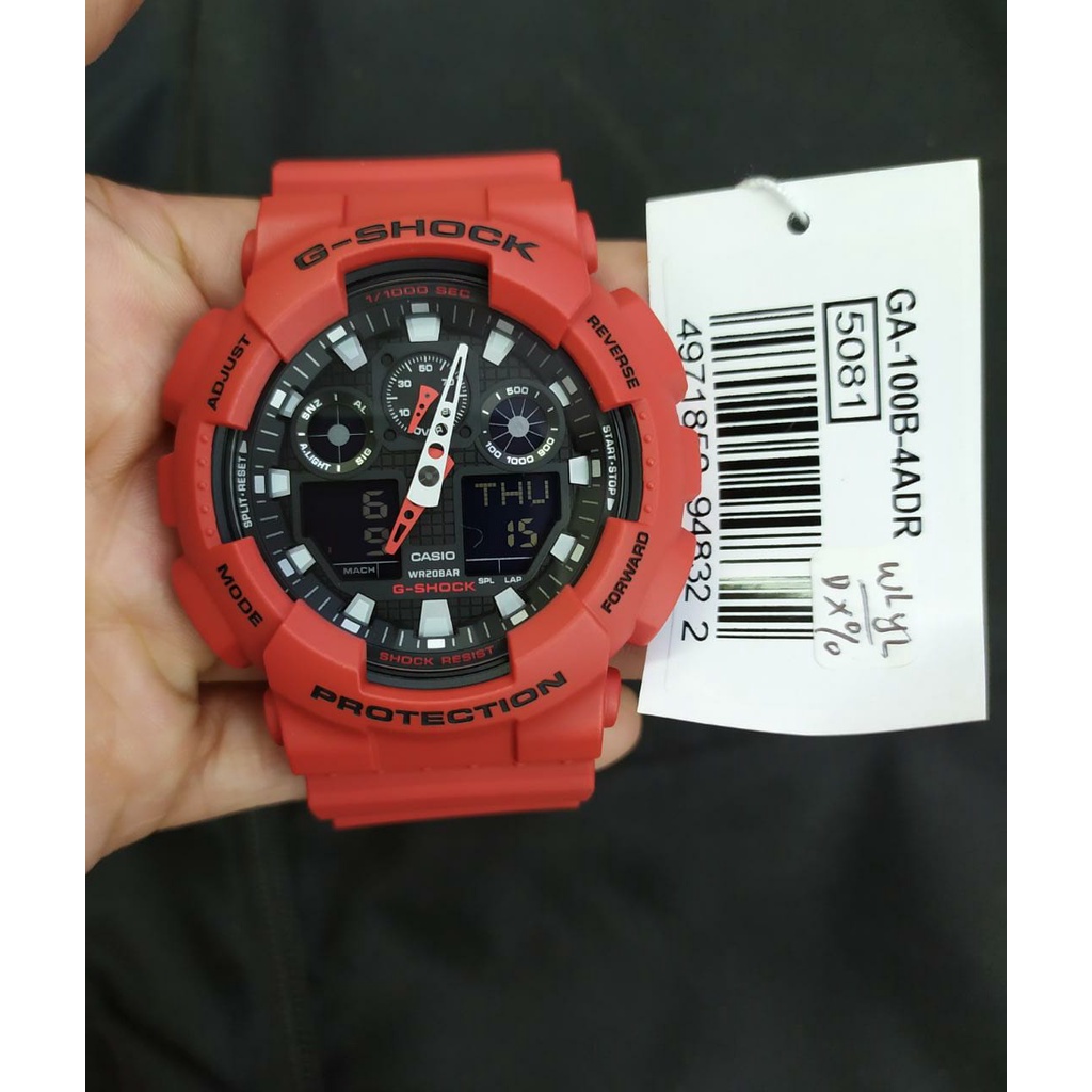 Casio G-SHOCK GA-100BT-1ADR/GA-100A-9ADR/GA-100B-4ADR Jam Tangan Pria Original