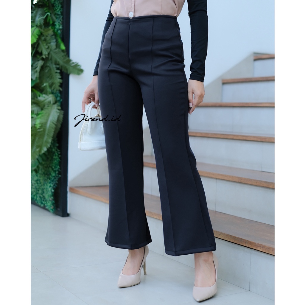 Celana Cutbray Pants Scuba Premium Strech/ Cutbray Cubit List Tengah Resleting