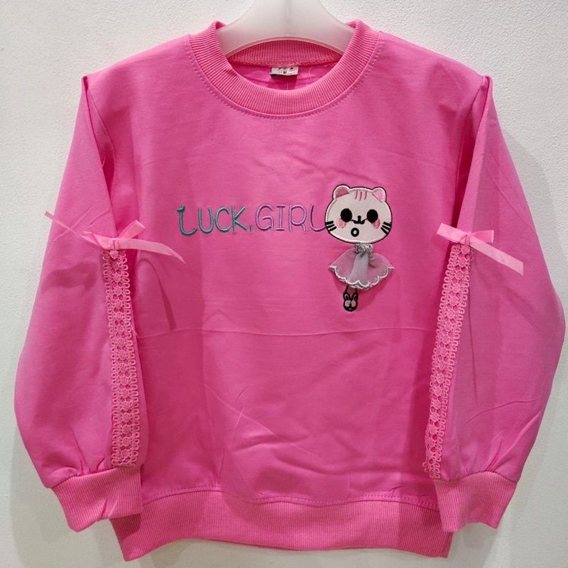 sweater anak import 2-12 tahun/atasan lengan panjang anak perempuan/ootd anak perempuan