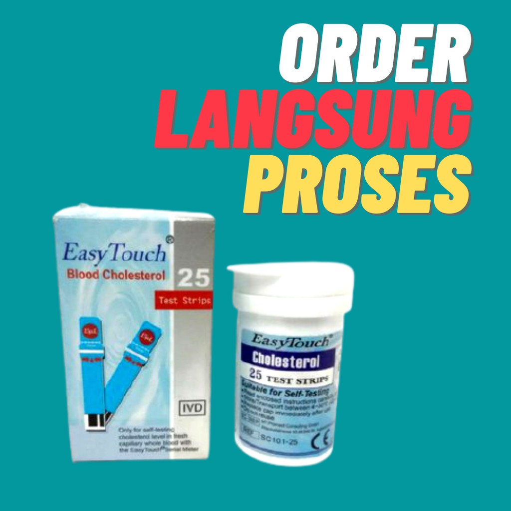 strip easy touch kolesterol | easy touch strip | easy touch colesterol | alat cek kolesterol