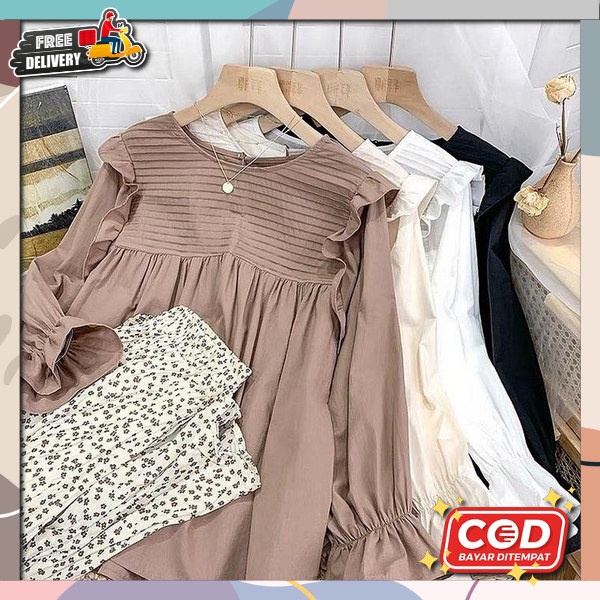 Blouse Import Wanita Kekinian Blouse Wanita Korean Style Atasan Wanita Kekinian 2022 Viral Import Bl