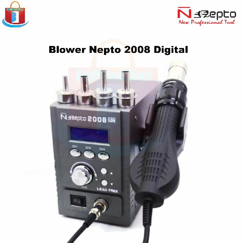 SOLDER UAP Hot Air BLOWER NEPTO 2008D DIGITAL ORIGINAL 70019