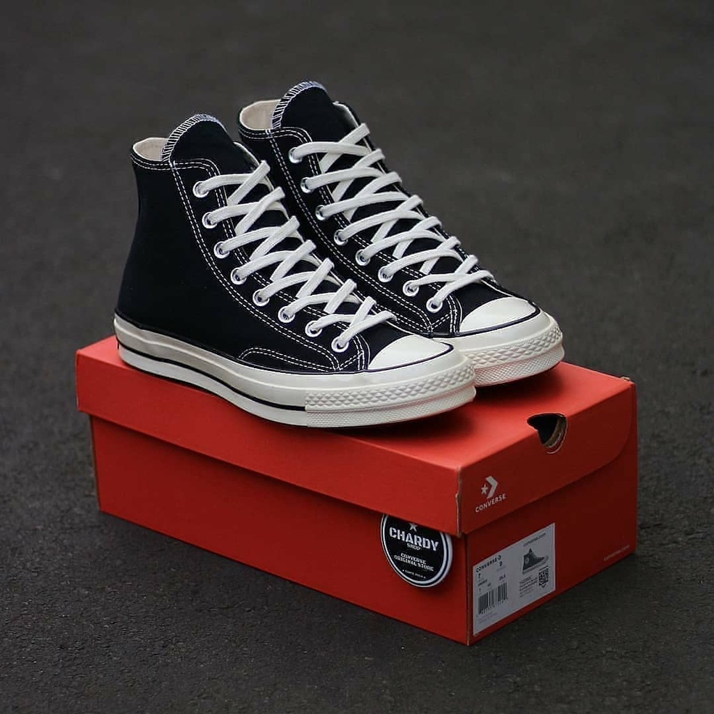 Sepatu Converse All Star Original 100% Import Sepatu Sekolah High Putih Hitam Pria Wanita Casual.