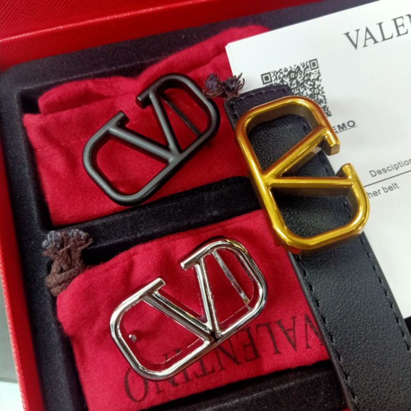 ikat pinggang valentino cantol 3 kepala belt wanita premium impor