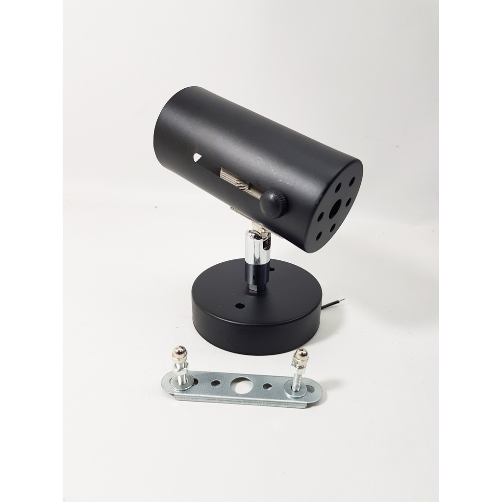 kap lampu sorot E27 merk MEIWA ( BLACK ) / kap plafon - dinding