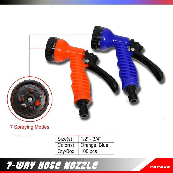 Semprotan Air Hoze Nozzle 7 Posisi Semprot Taman Tanaman Mobil