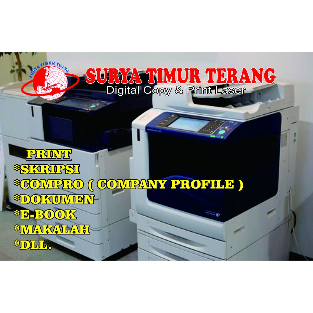 Jasa Print Warna & Hitam Putih Printer Laser Fuji Xerox