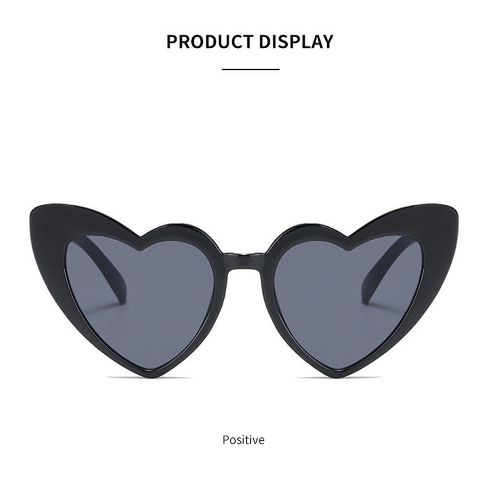 Wonder Kacamata Hitam Berbentuk Hati Fashion Wanita Cinta Heart Sunglasses Eyewear