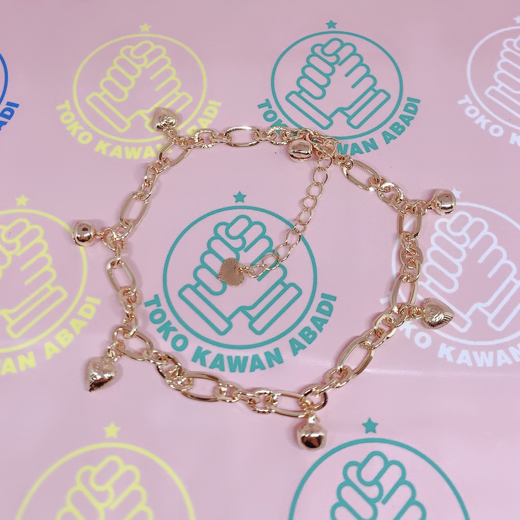 Gelang Kaki Xuping Gold Wanita Dewasa Motif Kapsul Fashion Terbaru *01